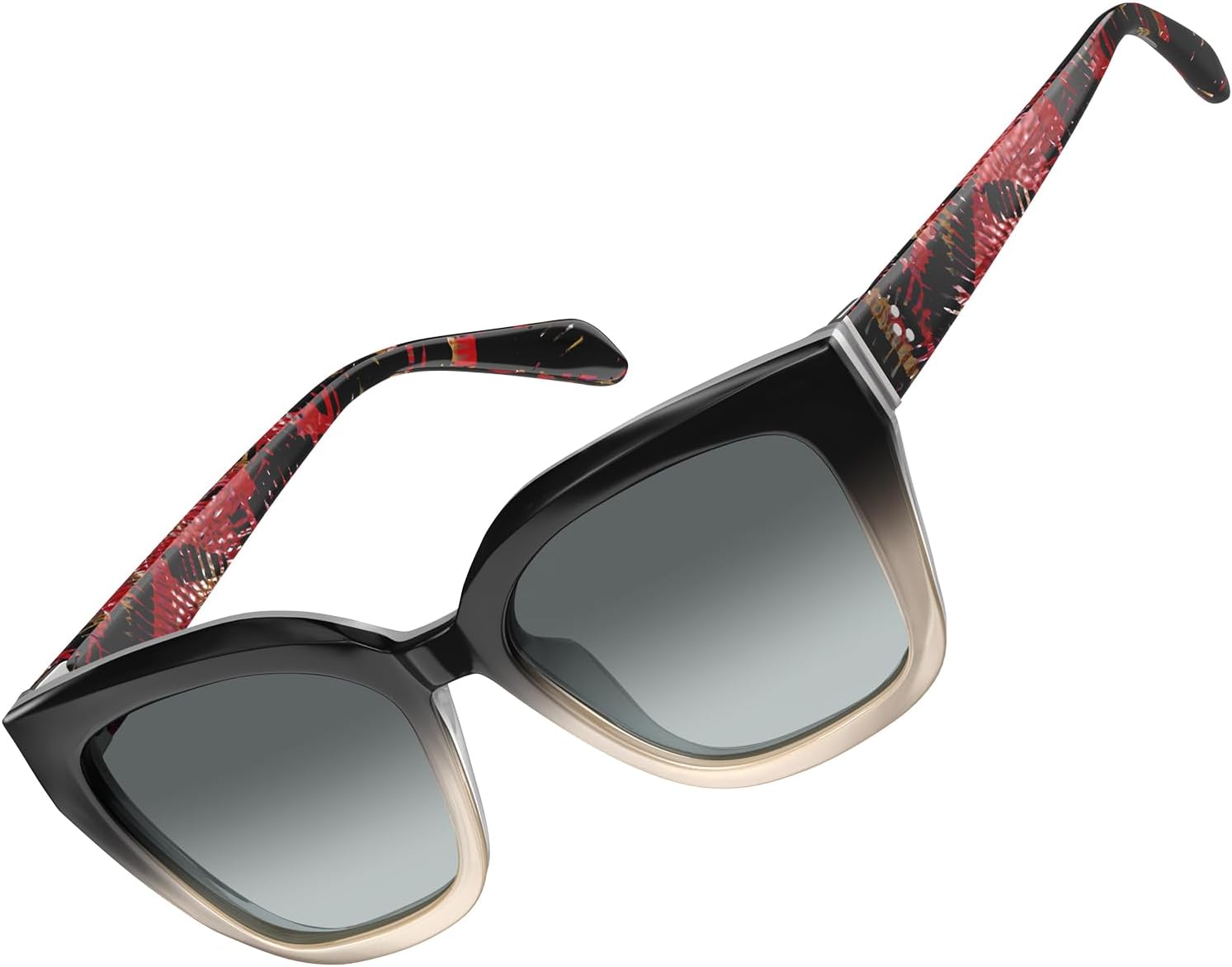 

Женские поляризованные солнцезащитные очки AVAWAY «кошачий глаз» — модные солнцезащитные очки из ацетата с защитой UV400, современный дизайн, 1. Midnight Onyx / Gradient Grey Lens