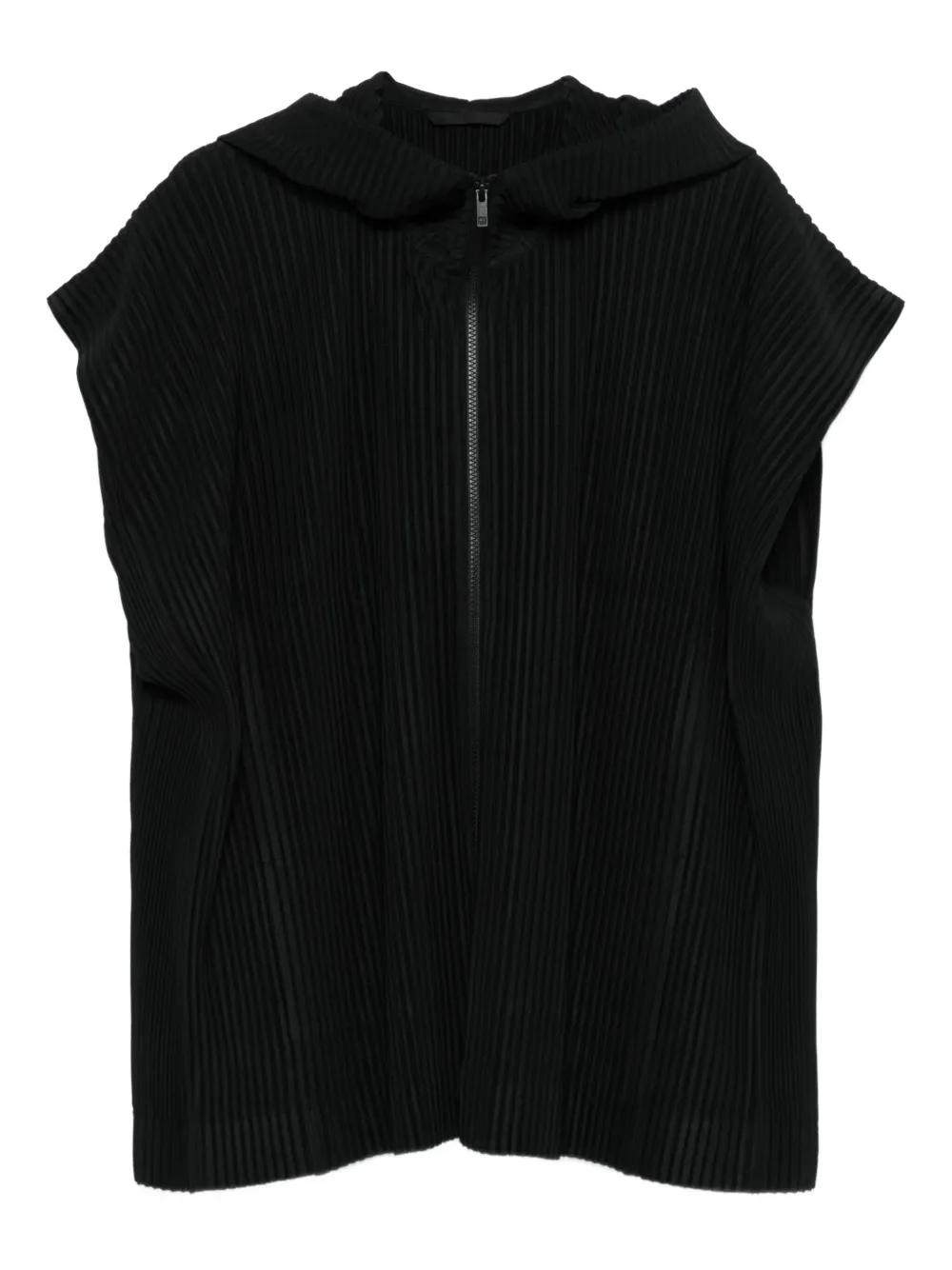 

Плиссированный жилет с капюшоном Homme Plissé Issey Miyake, черный