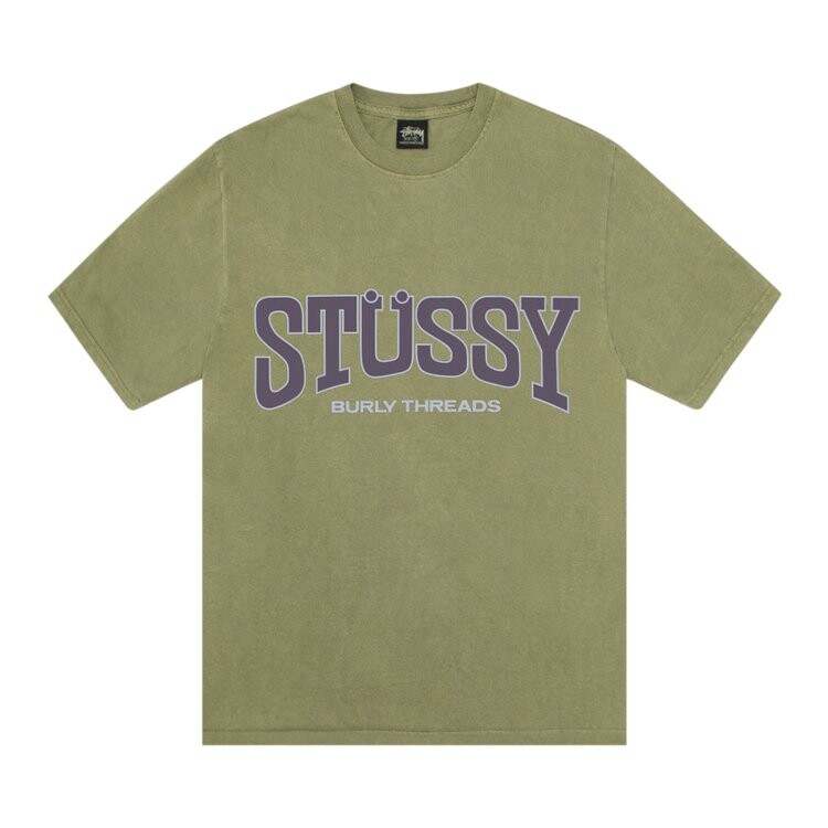 

Футболка Stussy Burly Threads Tee, зеленый