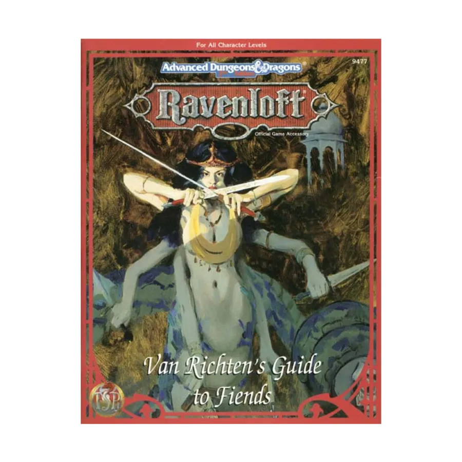 

Van Richten's Guide to Fiends, Ravenloft (TSR), мягкая обложка