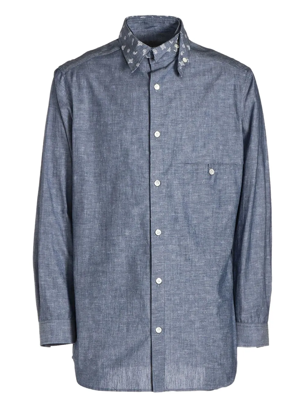 

Вышитая рубашка Yohji Yamamoto, синий