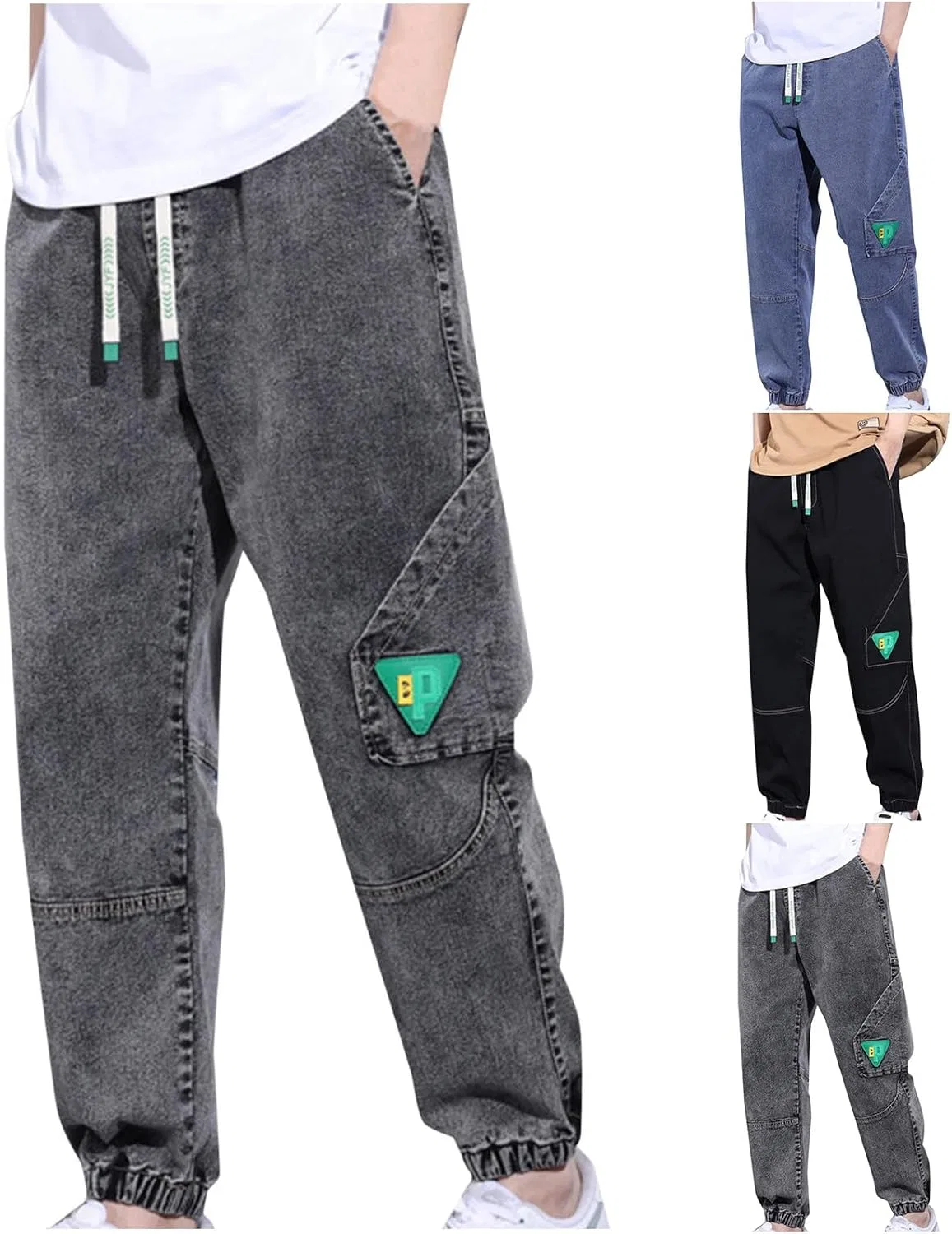 Джинсы свободные Baggy Hip Hop, Black