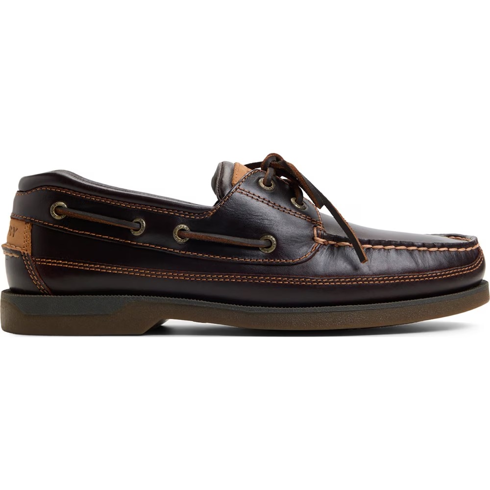 Туфли-Лодочки Mako с двумя люверсами из кожи Sperry, цвет amaretto — фото 2