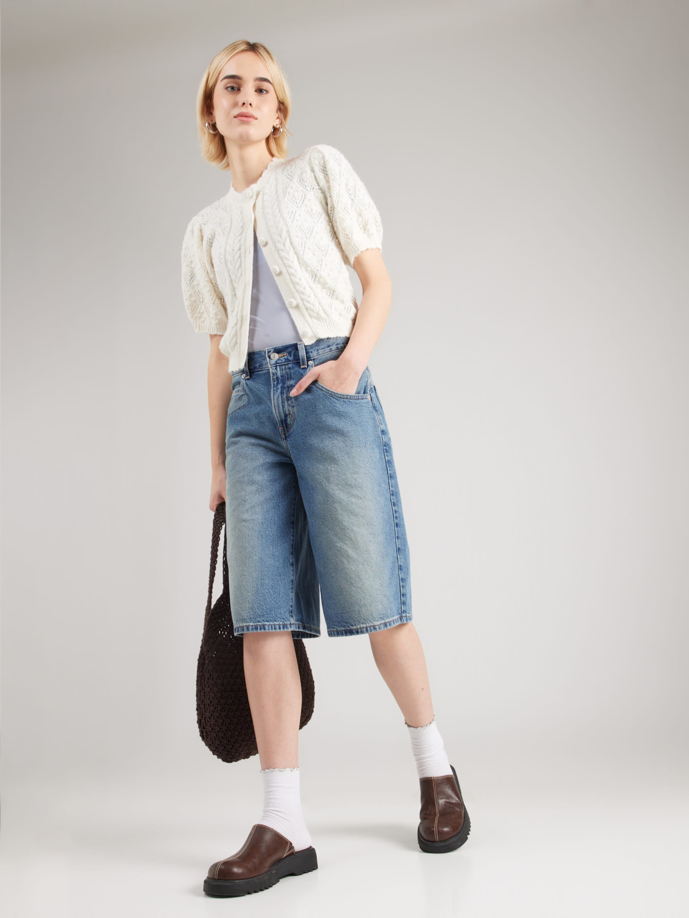 LEVI'S  Свободные джинсовые шорты 'Super Baggy Jorts' в синем дениме — фото 4