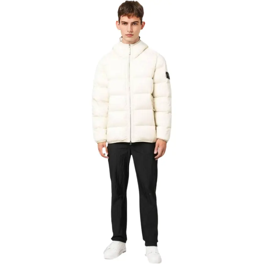 Куртка-пуховик Compass Patch Zip Up STONE ISLAND, gypsum — фото 4