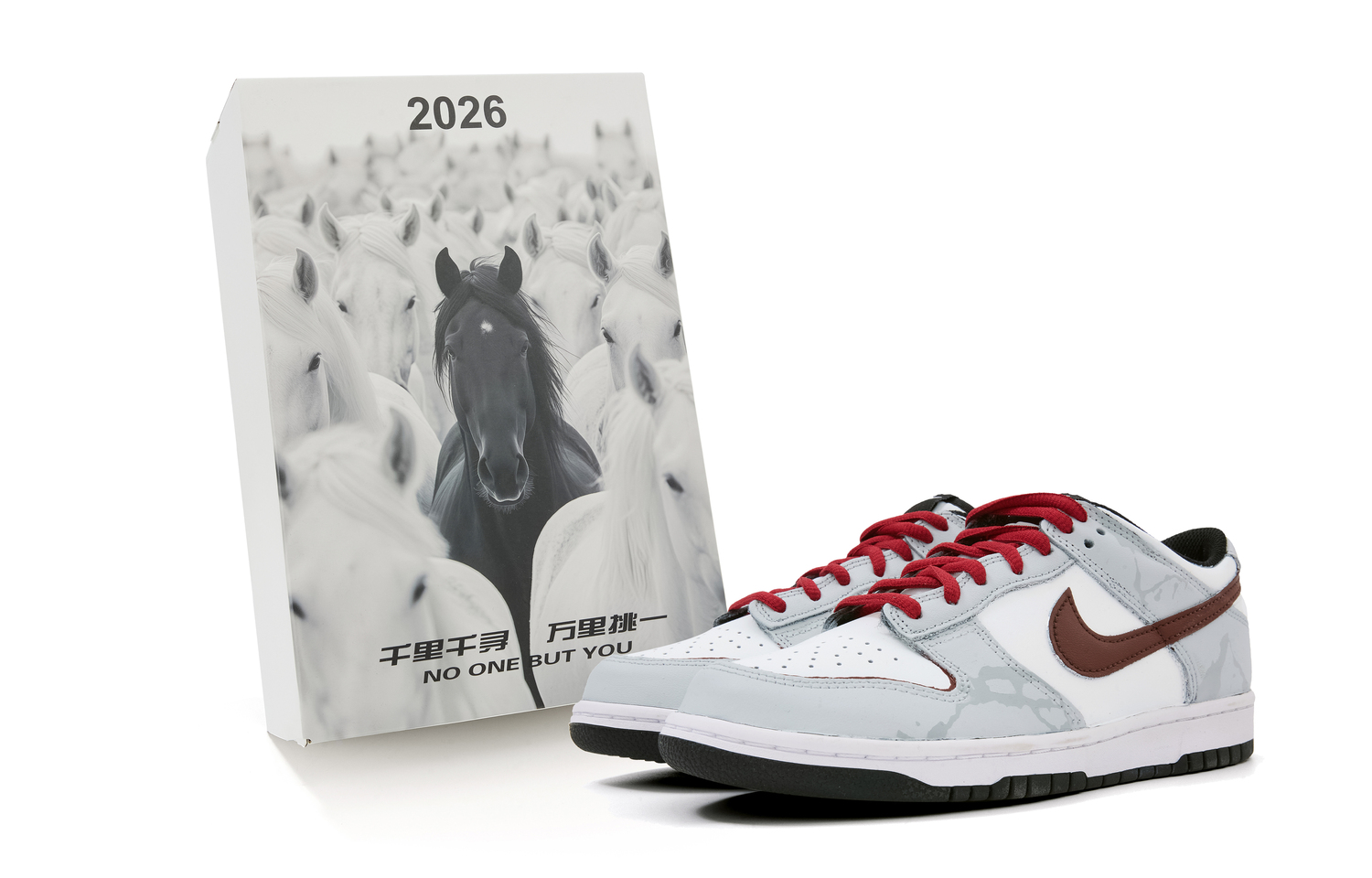 

Nike Dunk Abrasion Resistant Low top Skateboard Shoes Unisex красный серый