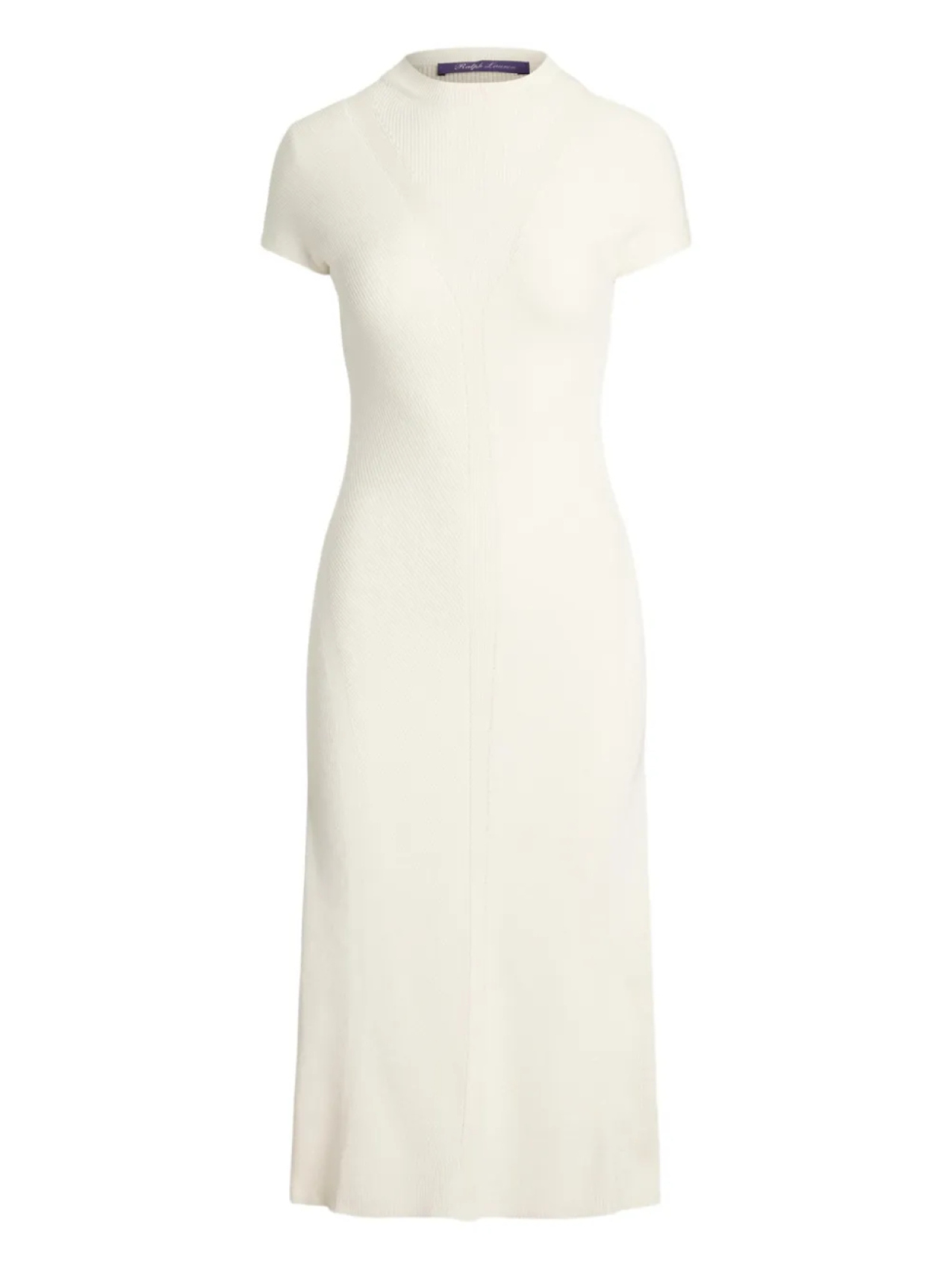 

Ralph Lauren Collection платье в рубчик с короткими рукавами, белый