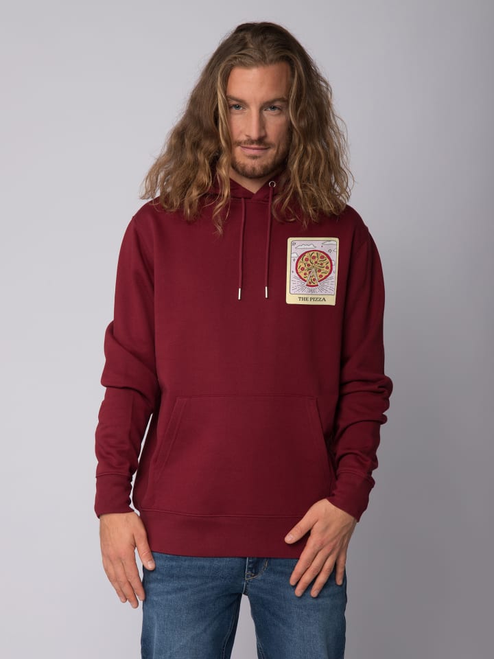 

Толстовка wat Apparel Sweatshirt Tarot The Pizza, цвет Weinrot