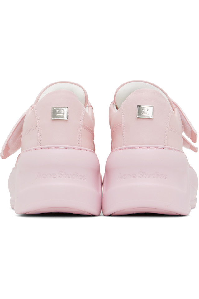 Кроссовки на платформе с липучками Acne Studios, розовый — фото 2