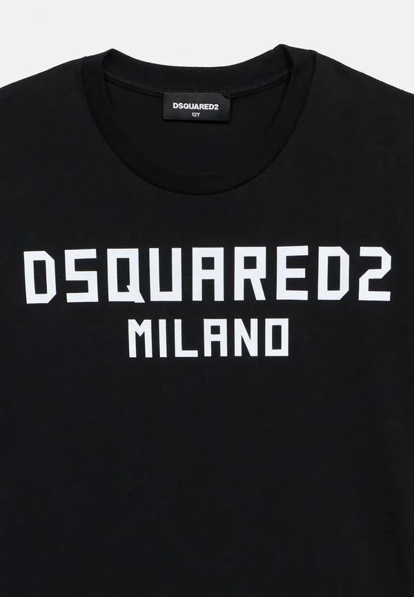 Футболка унисекс с принтом и свободным кроем Dsquared2, Black — фото 4