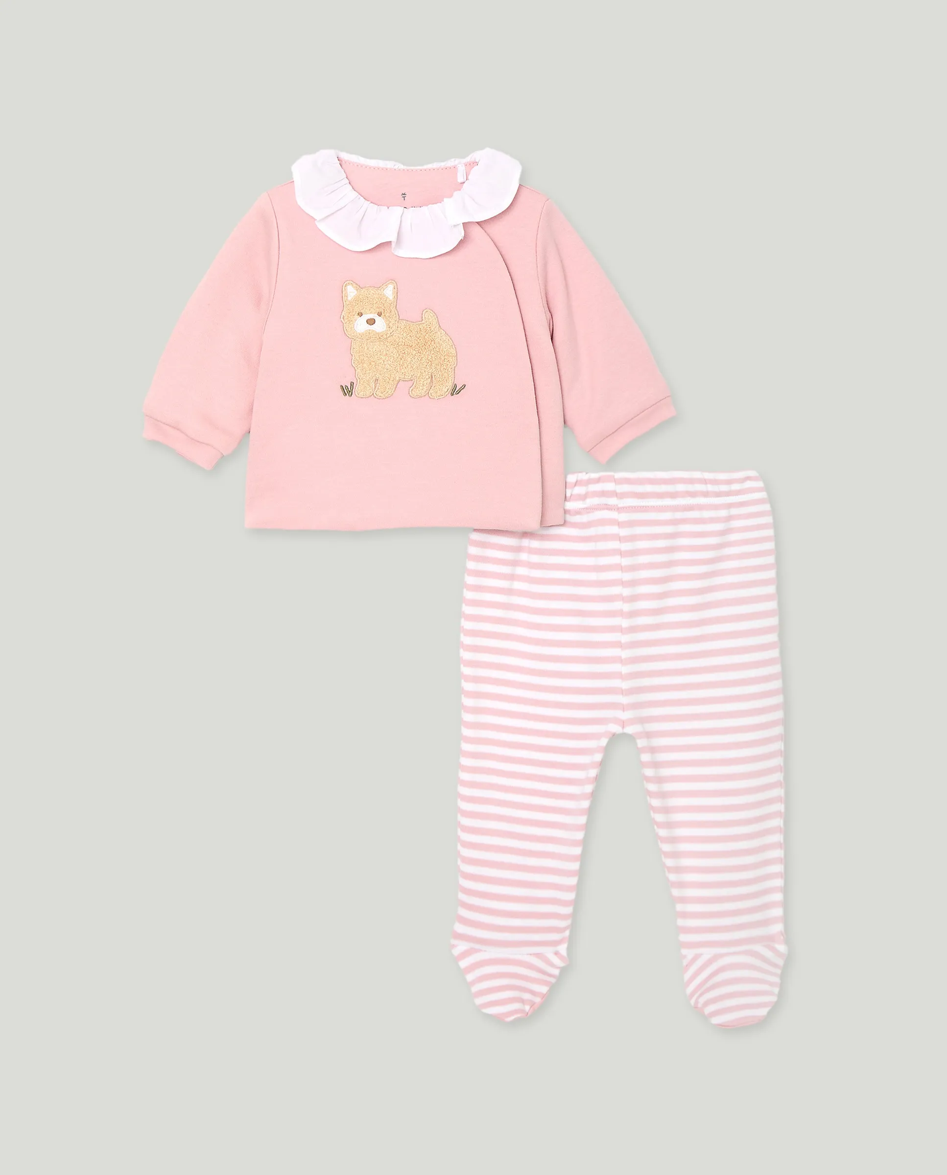 

Детский интерлоковый комплект с принтом фэнтези для малышей Coconut El Corte Inglés, розовый