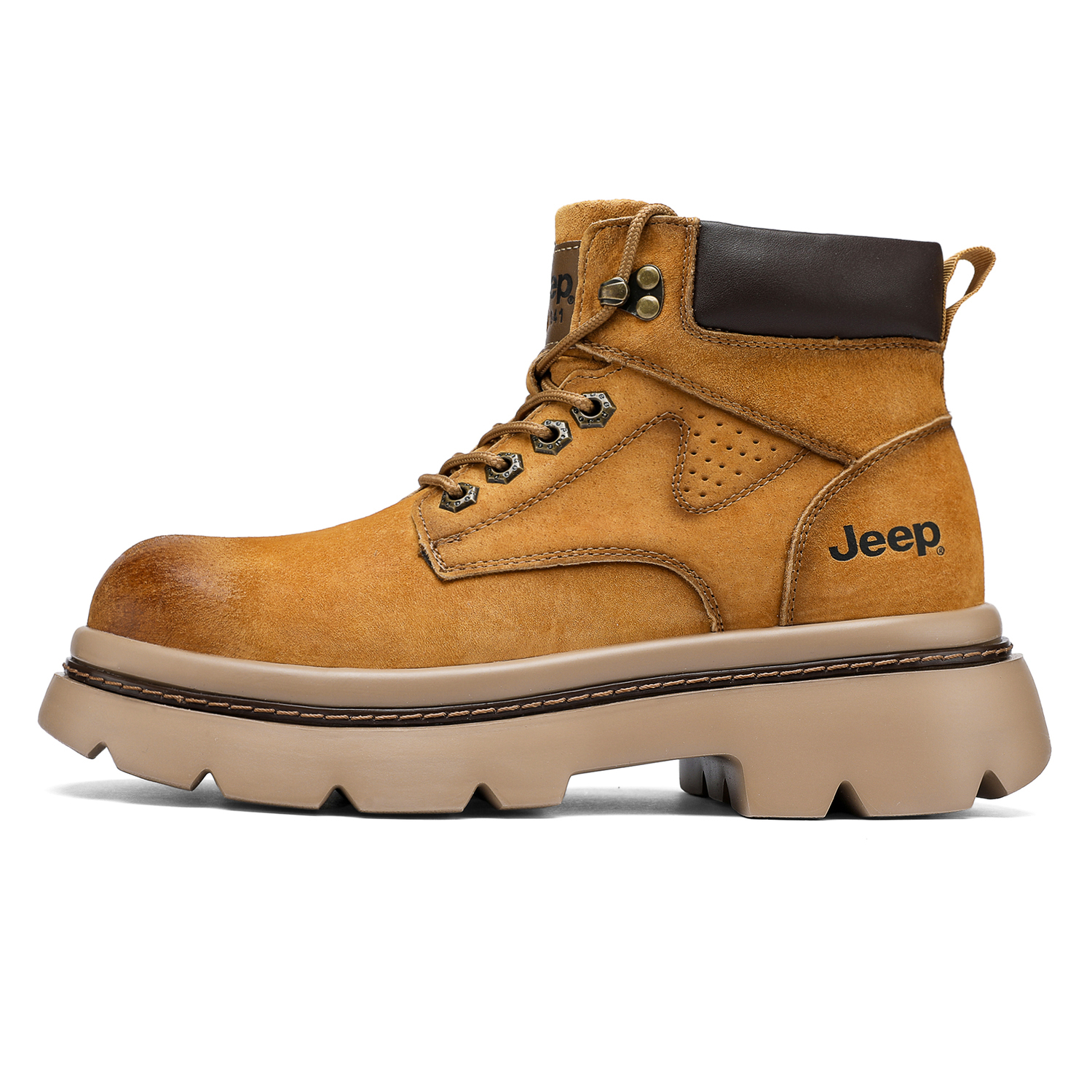 Jeep Короткие ботинки мартин из коллекции Leisure Collection мужские хаки, цвет Khaki — фото 3