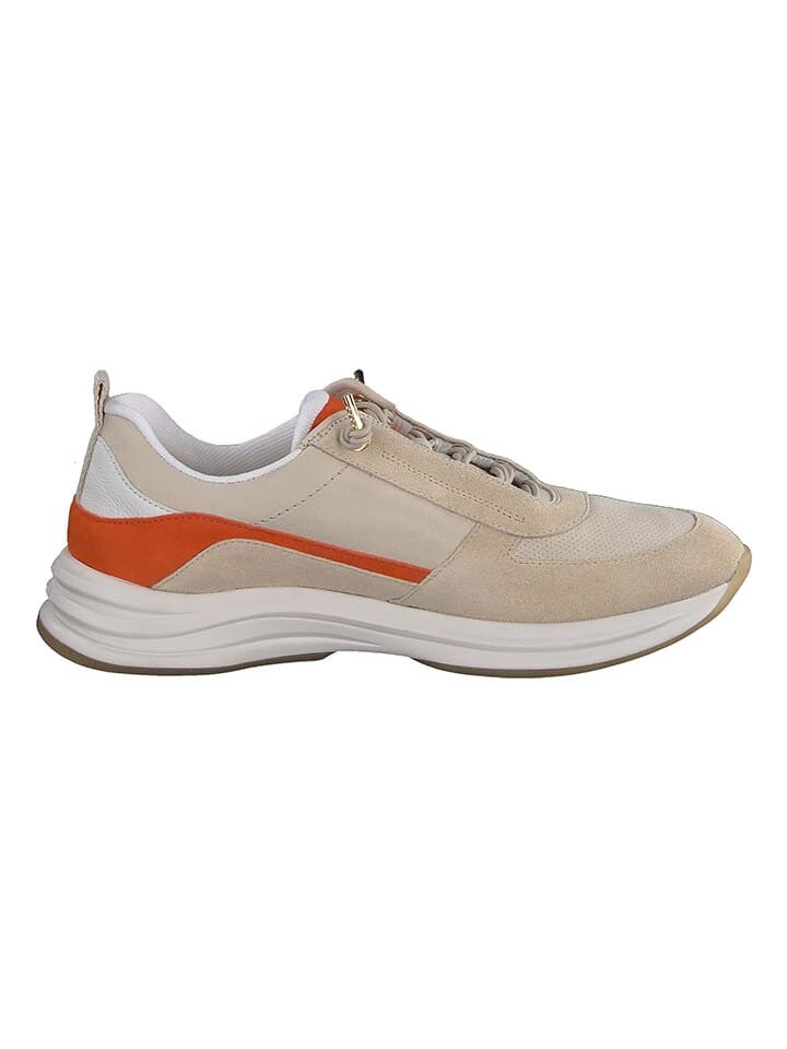Кроссовки на шнуровке Paul Green Leder-Sneakers, цвет Beige/Orange — фото 3