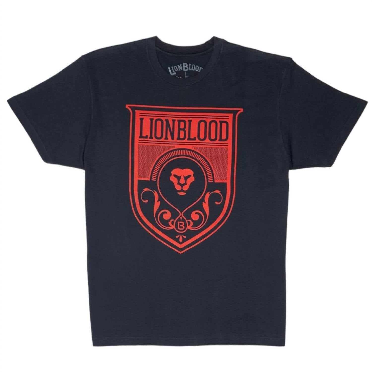 

Мужская футболка черного цвета LIONBLOOD