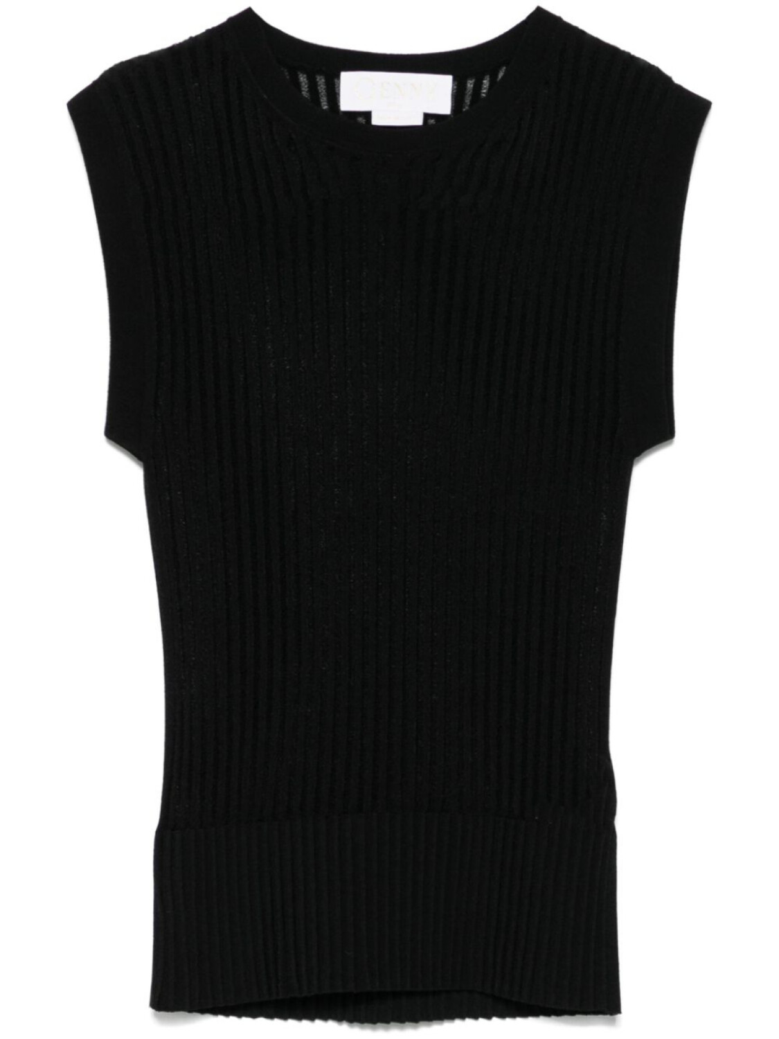 

Genny плиссированный топ, черный