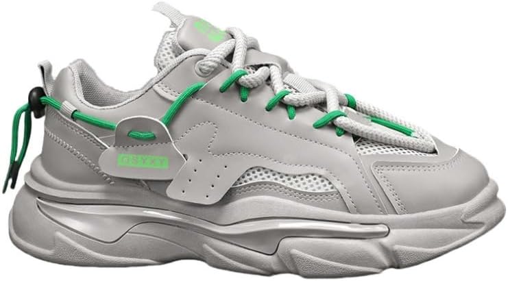 

Мужские стильные массивные кроссовки - удобные, нескользящие спортивные кроссовки с шнуровкой, для активного отдыха и спорта, Современные кроссовки для пап, Поддерживающие кроссовки Hoalox, серый