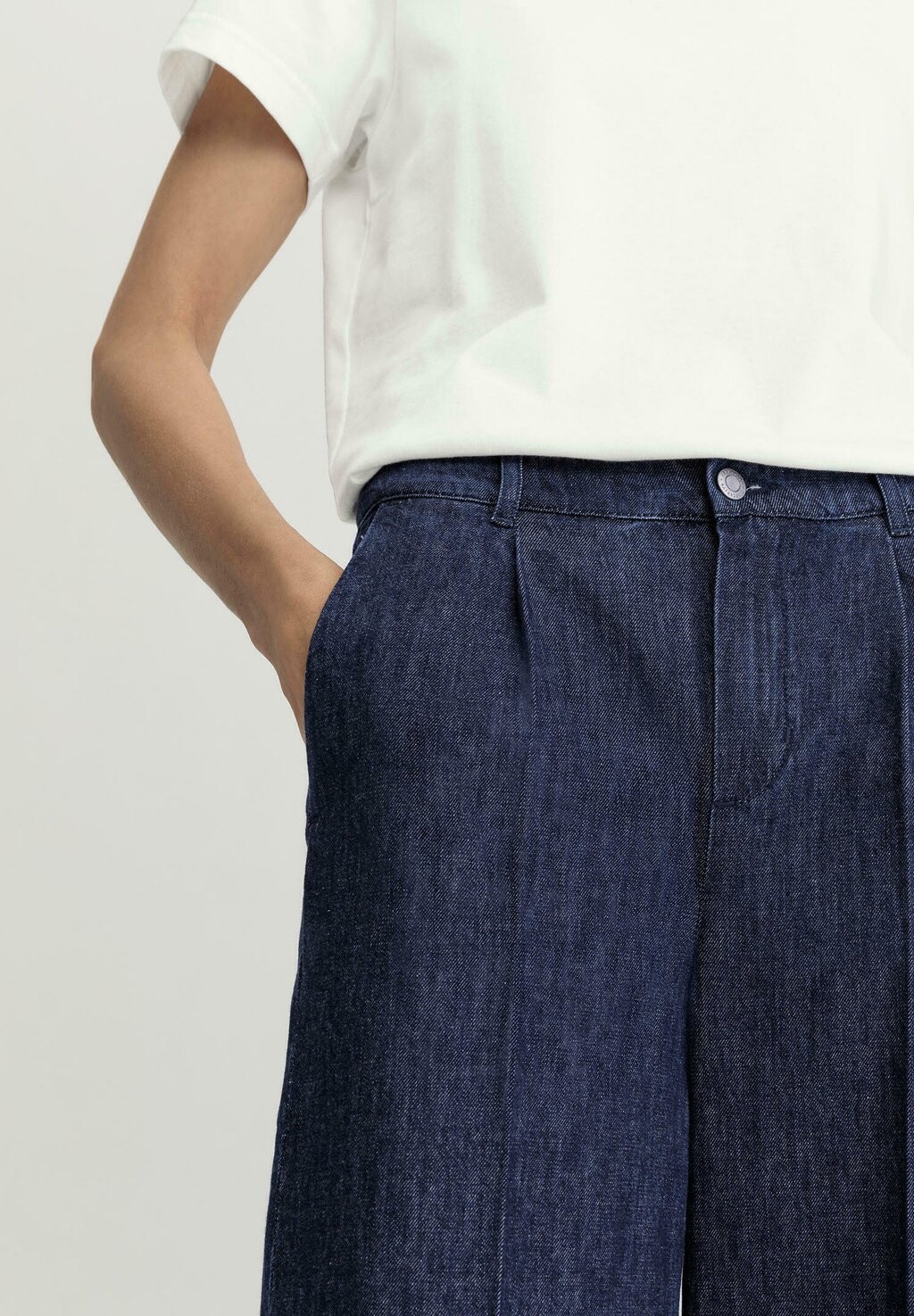 

Расклешенные джинсы CULOTTE MIT KAPOK hessnatur, синий
