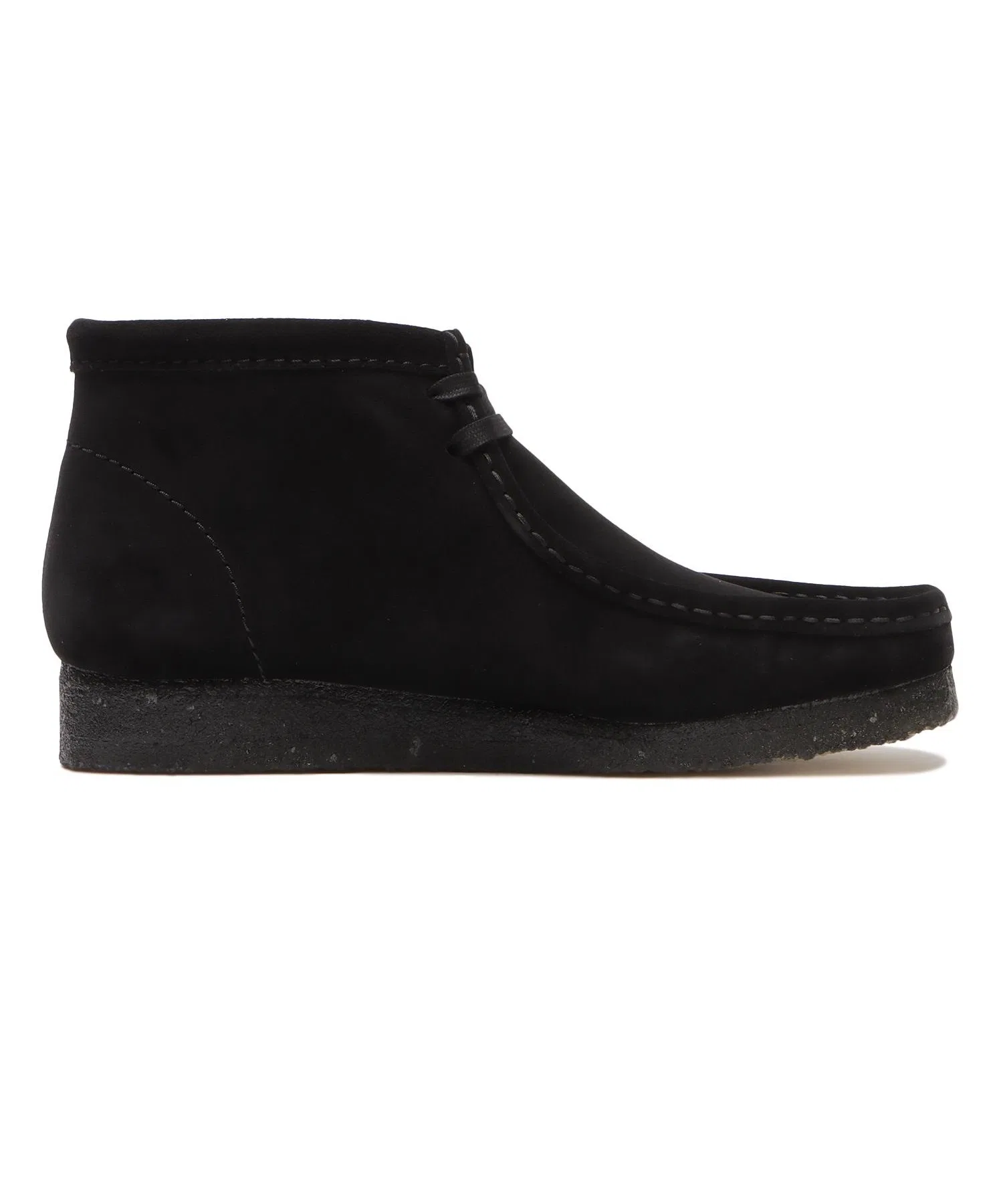 Унисекс мокасины Clarks Wallabee Boot чёрные — фото 2