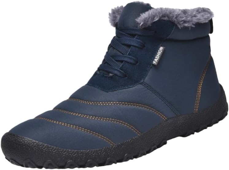 

Мужские зимние сапоги FmShi большого размера- с мягкой подкладкой, противоскользящие, для зимних походов и альпинизма, синий