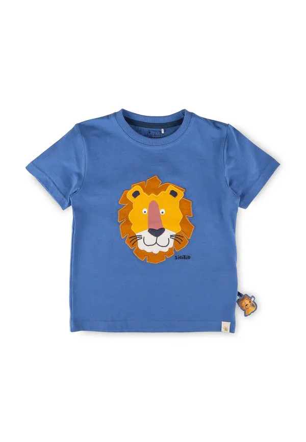 Футболка с принтом tiger & löwe Sigikid, Mittelblau