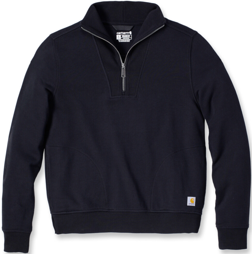 

Толстовка Carhartt Relaxed Fit Half Zip Ladies Sweatshirt, черный