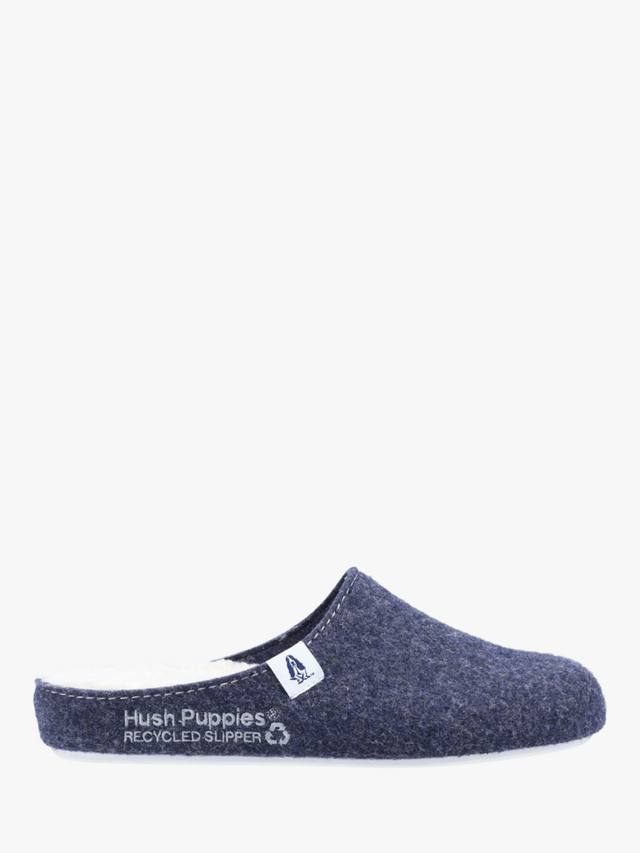 Хорошие тапочки Hush Puppies, темно-синий