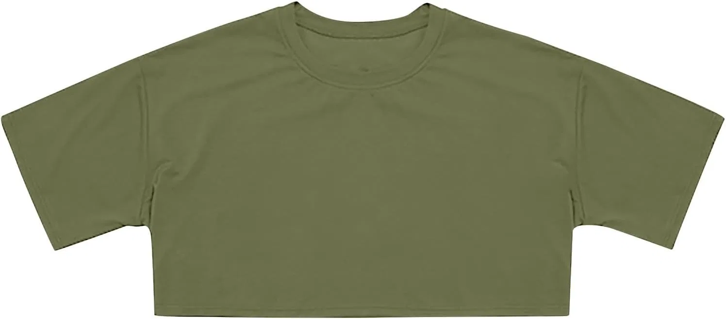 Детская футболка для активного отдыха, Athletic, Army Green, размеры 10-16 лет — фото 3