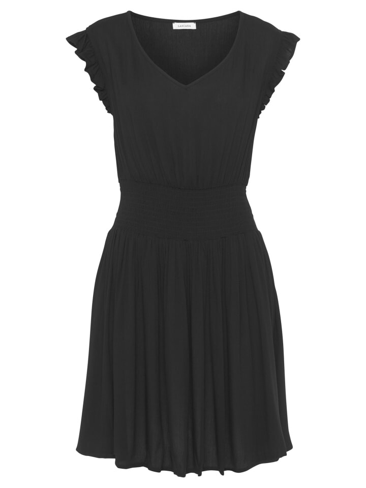 

Короткое платье LASCANA Sommer, черный