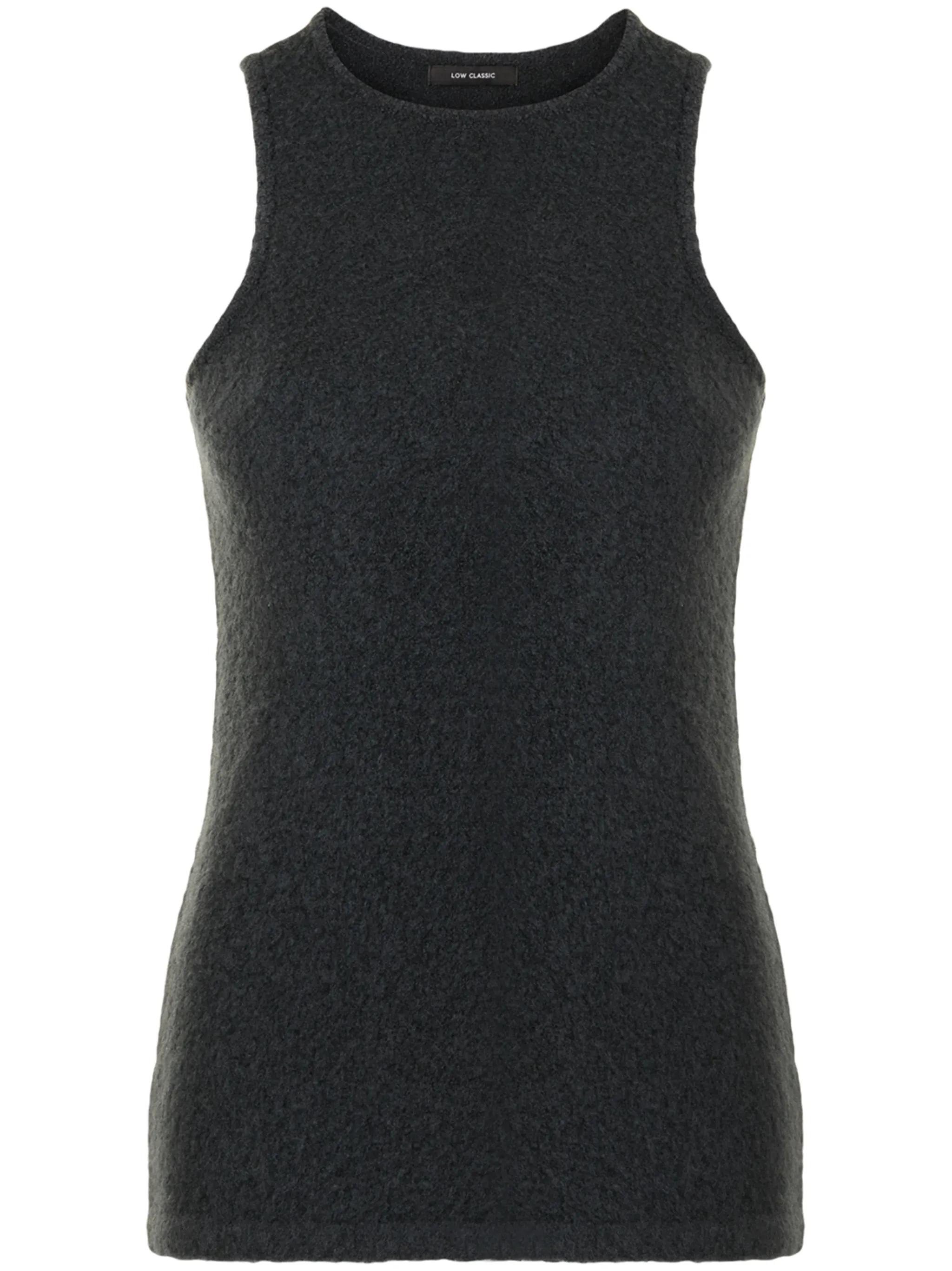 

Трикотажный топ узкого кроя Low Classic, серый