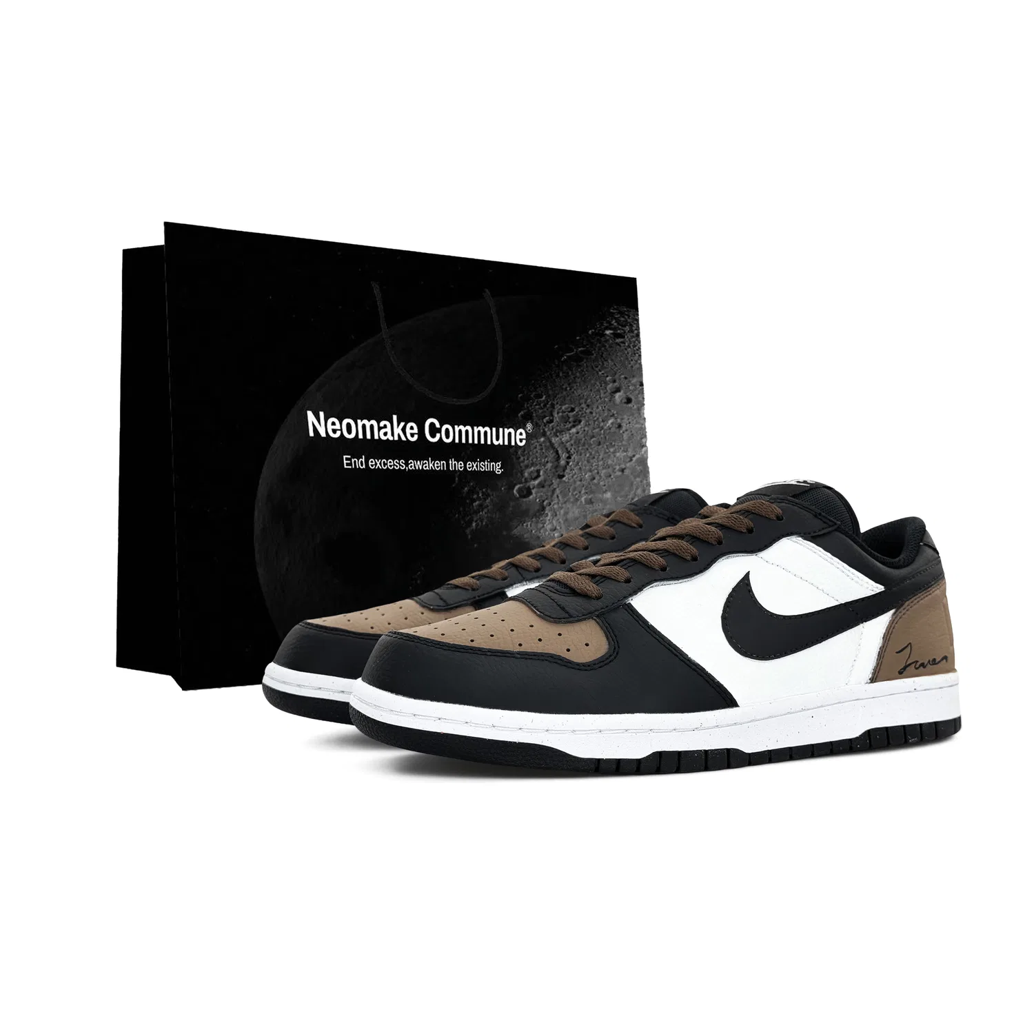 Кроссовки скейтбординг Big Low Nike Brown Black