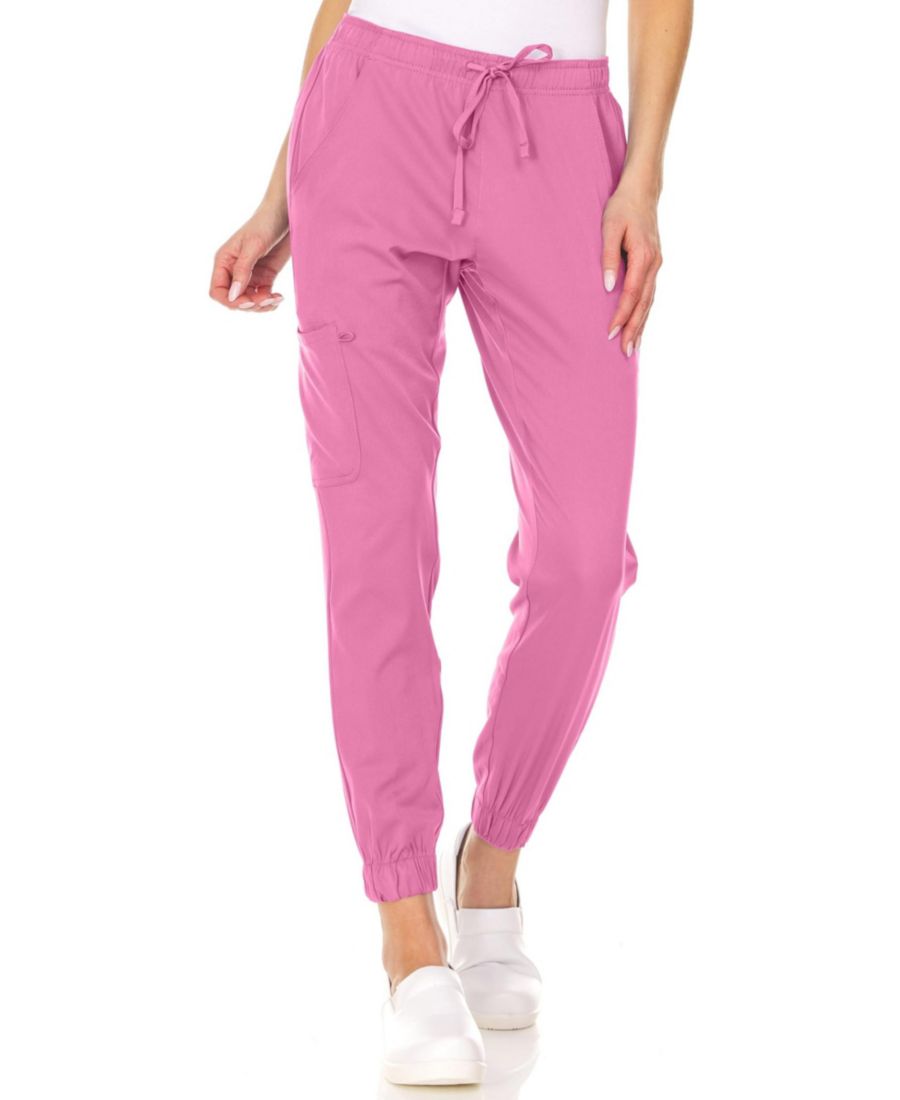 

Брюки-джоггеры Leah Plus Size с пятью карманами, эластичные, желтые, размер 3XL Medichic, Bubble gum