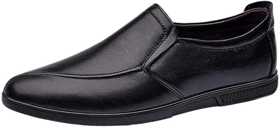 Мокасины кожаные мужские Loafers Black DHFIRUFSHLO