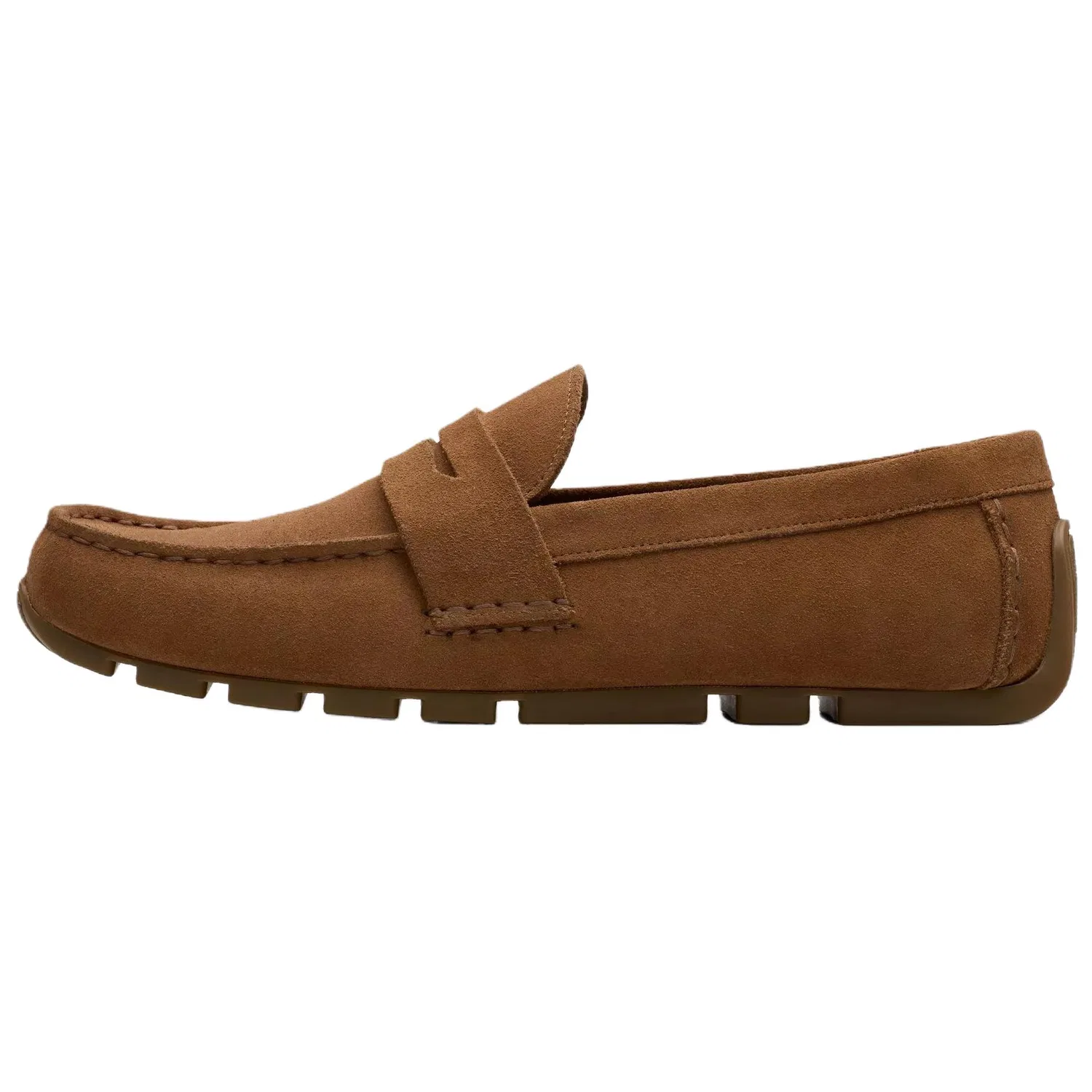 Лоферы замшевые Clarks Corsley Bar коричневые