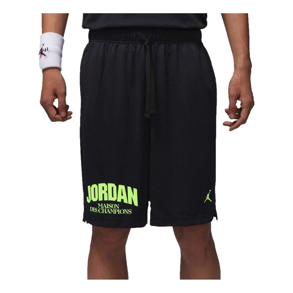 

Шорты sport dri-fit shorts asia sizing 'black neon yellow' Air Jordan, черный