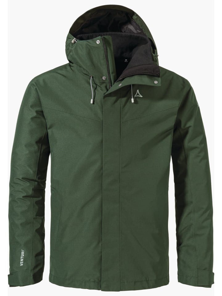 

Комбинированная куртка черного цвета Schöffel