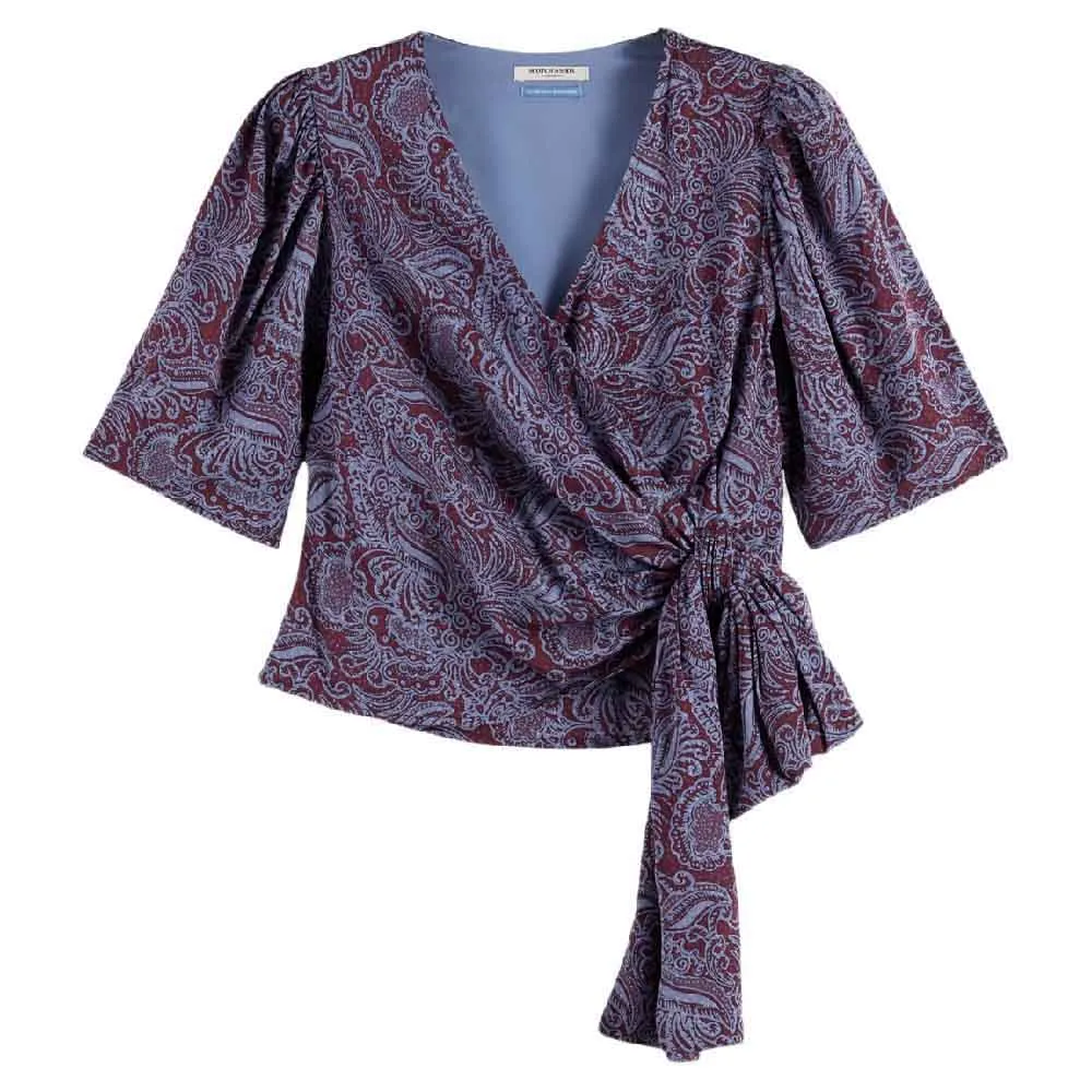 

Блузка с коротким рукавом Scotch & Soda 180297, фиолетовый