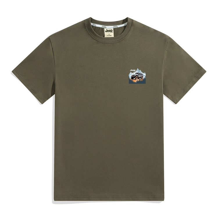 

Футболка Unisex Crew Neck Moderate Heavyweight Jeep, army зеленый