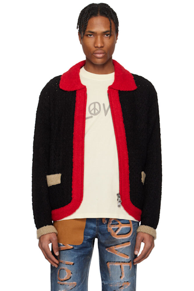 

SSENSE Эксклюзивный кардиган Elass Color Block Red & Black Andersson Bell