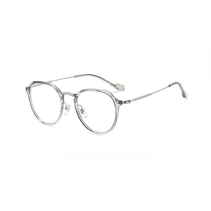

BOELEO Овальная оправа для очков из пластика и металла Unisex, Transparent Gray