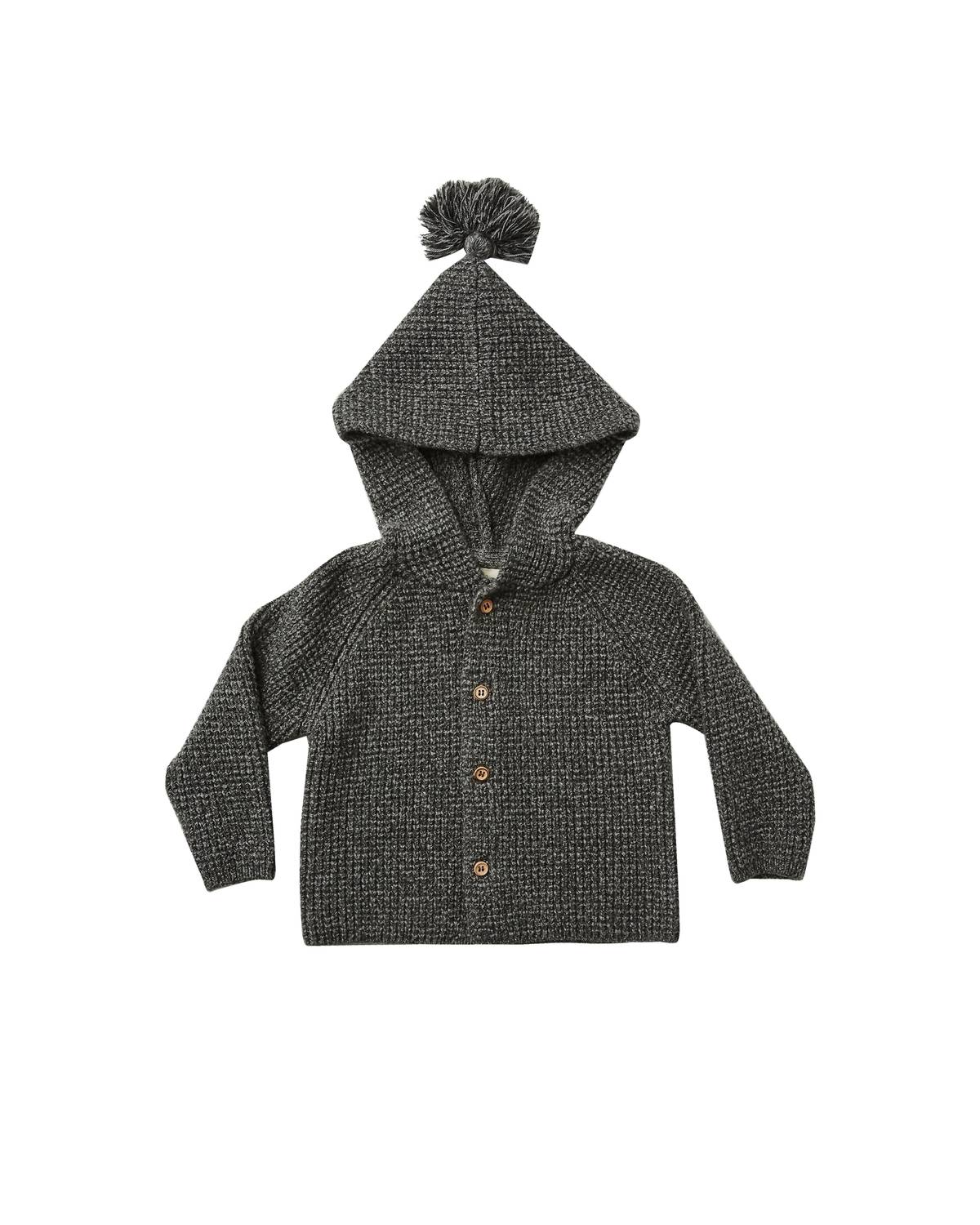 

Детский кардиган с кисточками в угольном цвете Rylee + Cru, цвет charcoal