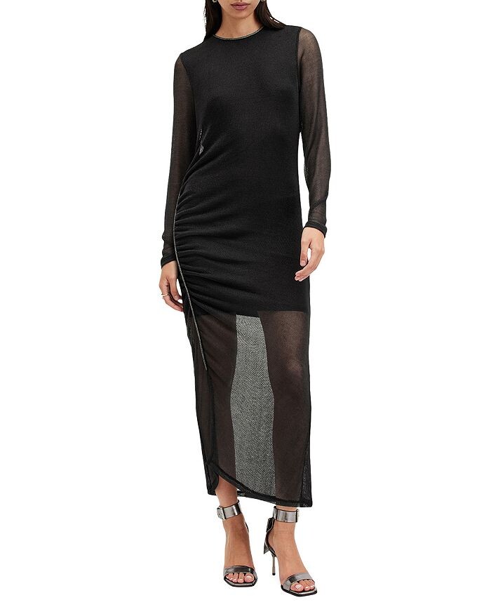 

Платье Nora Sparkle ALLSAINTS, черный