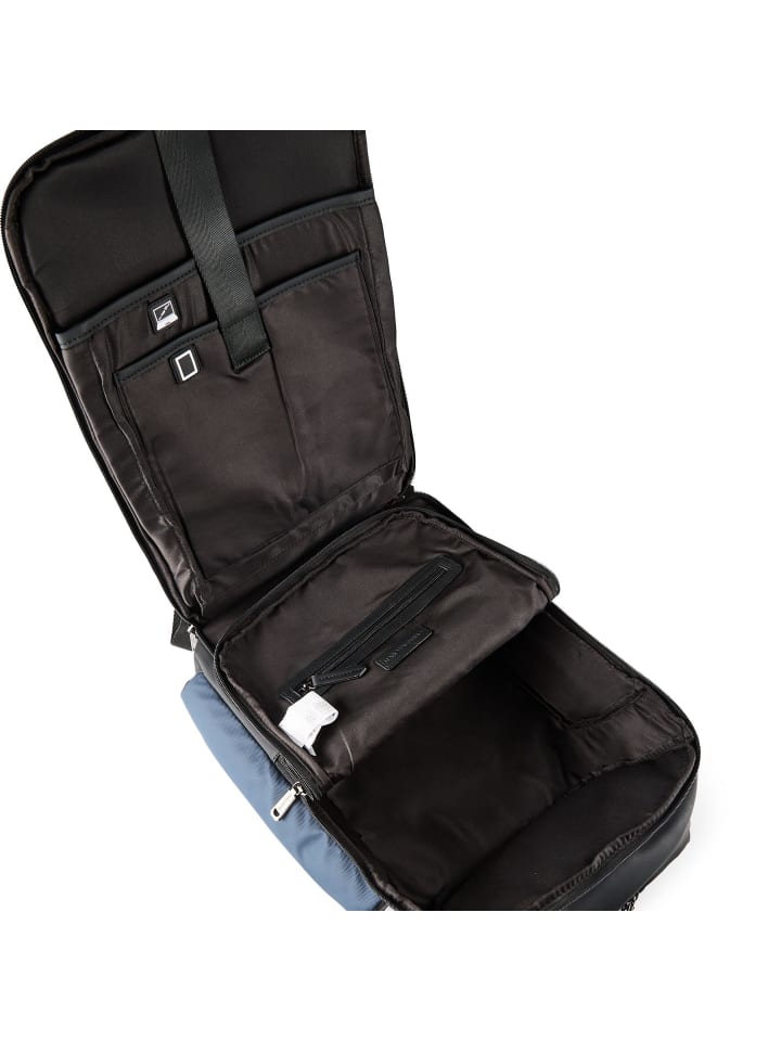 Valentino Рюкзак Dragonhawk Daypack с отделением для ноутбука 45 см, цвет blu-nero — фото 4