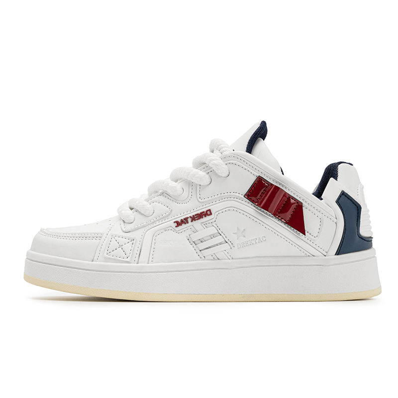 

Износостойкие низкие скейтерские кроссовки Unisex WELKIN&WZWJ, белый upgraded