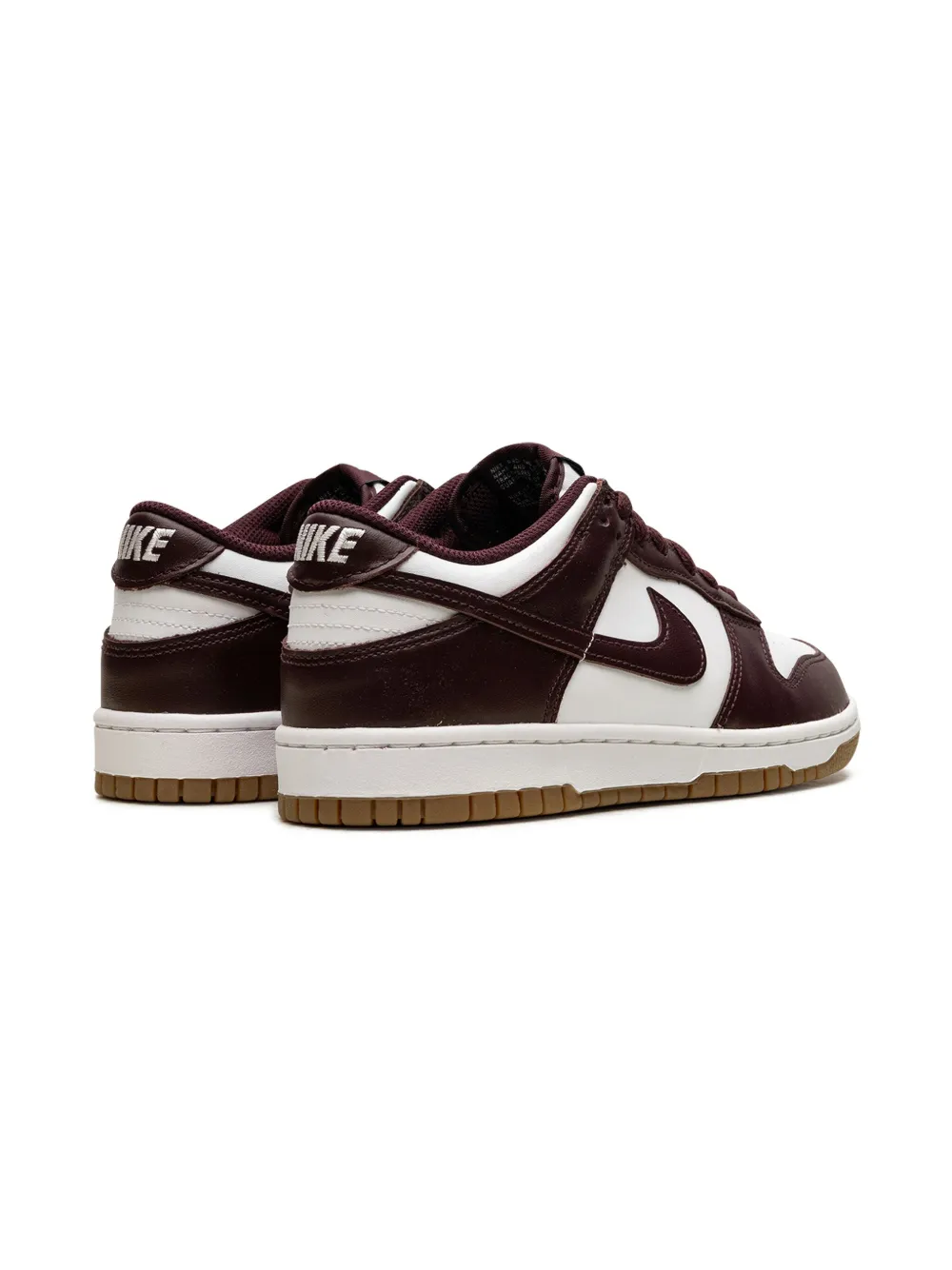 Кроссовки Dunk Low White/Gum Light Brown/Burgundy Crush Nike Kids, красный — фото 3