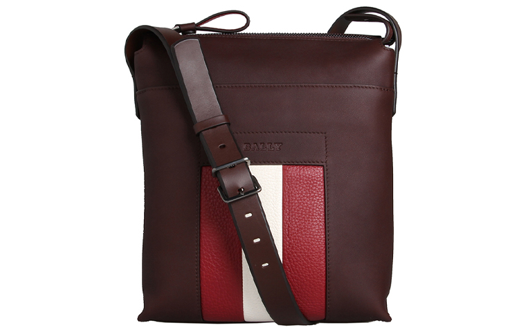 

BALLY Сумка-мессенджер из коровьей кожи, сумки через плечо, мужские сумки через плечо, коричневые