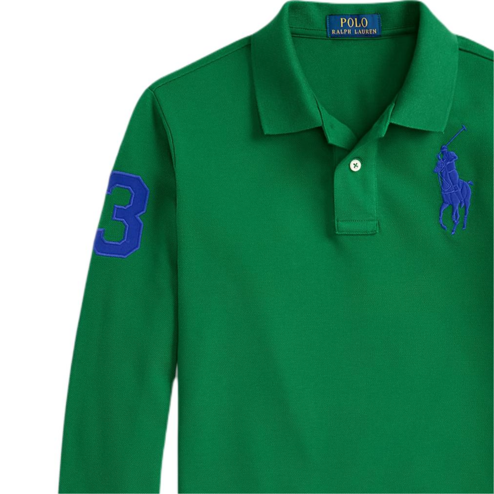 Футболка поло для подростков Polo Ralph Lauren, sports зеленый — фото 3