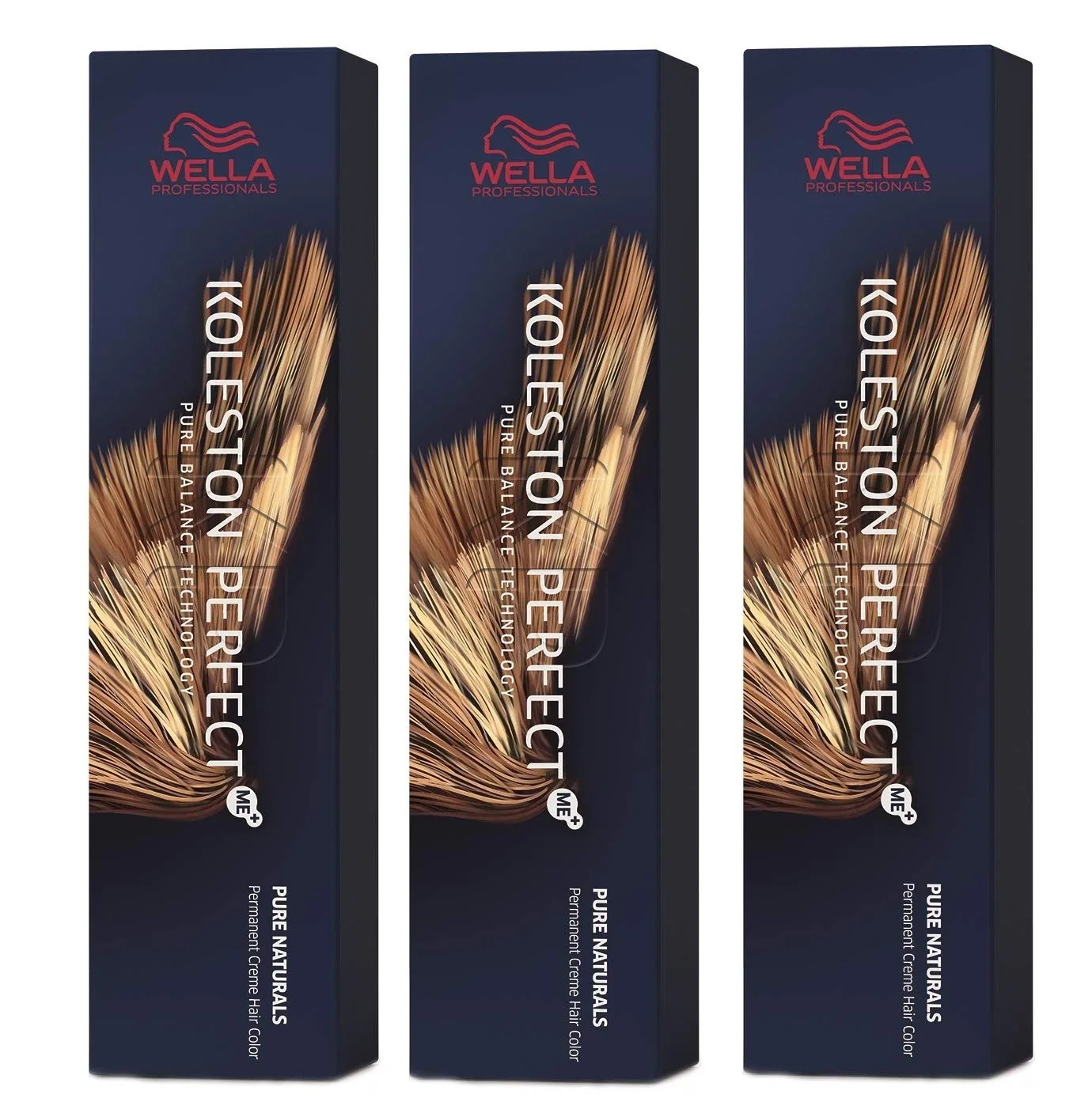 Краска для волос Wella Koleston Perfect ME+ 7/0 Medium Blonde Natural, 3 упаковки по 60 мл Wella Professionals