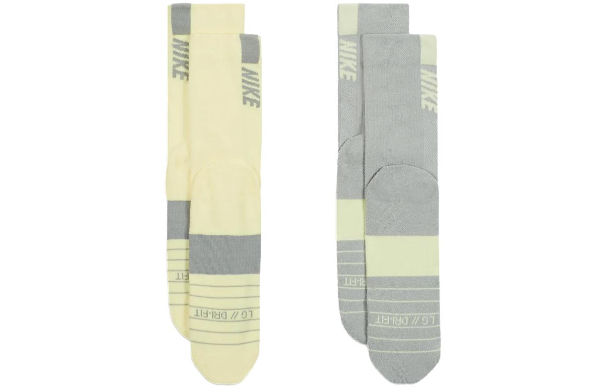 Носки Nike Multiplier Logo Socks 'Beige Grey' SX7557-938, разноцветный — фото 2