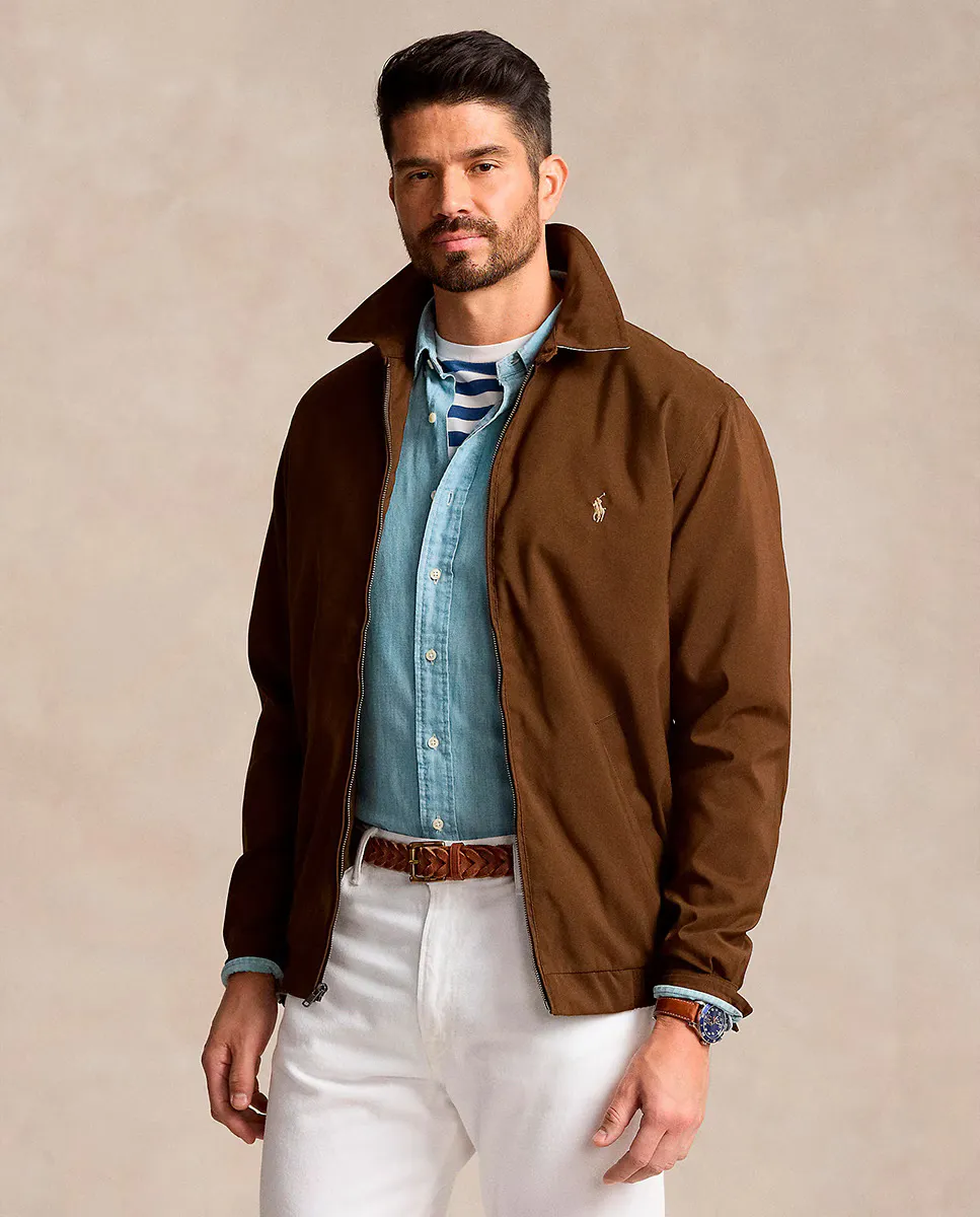 

Мужская легкая водоотталкивающая куртка больших размеров Polo Ralph Lauren, коричневый