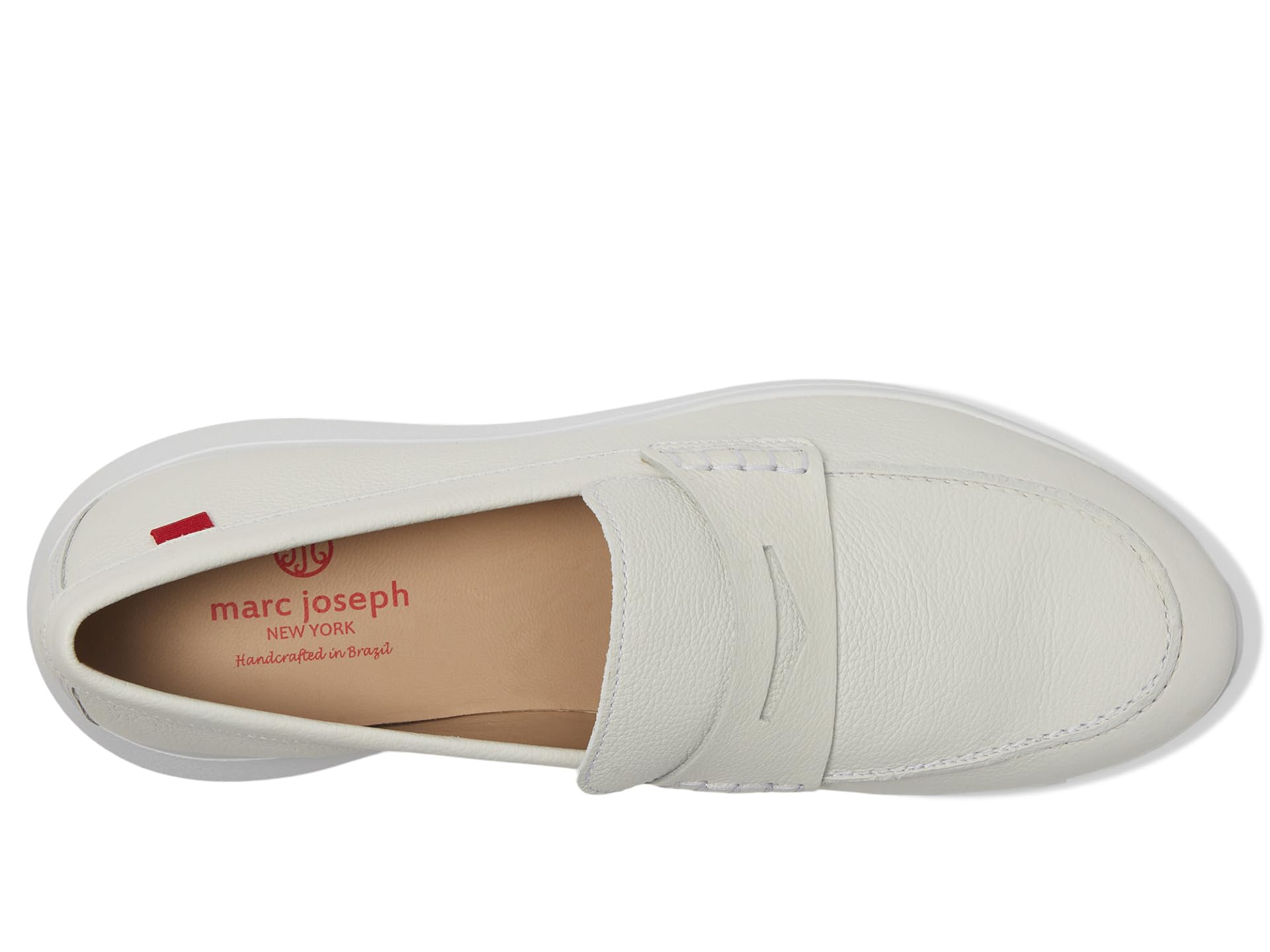 Лоферы Marc Joseph New York Grace Street, White Svelte Grainy — фото 2